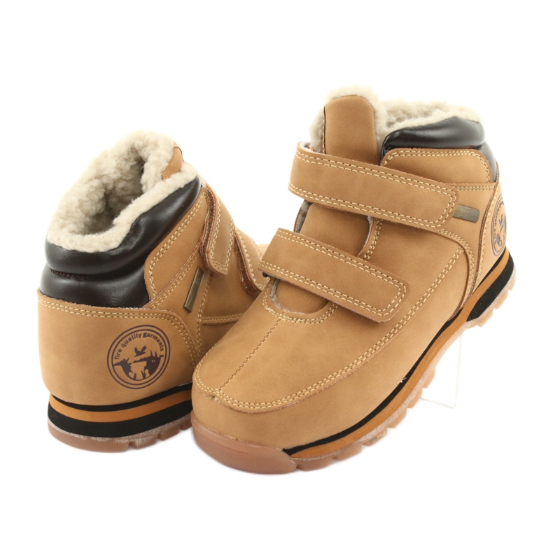 American Club Botas de velcro camelo americano ES marrom multicolorido 3