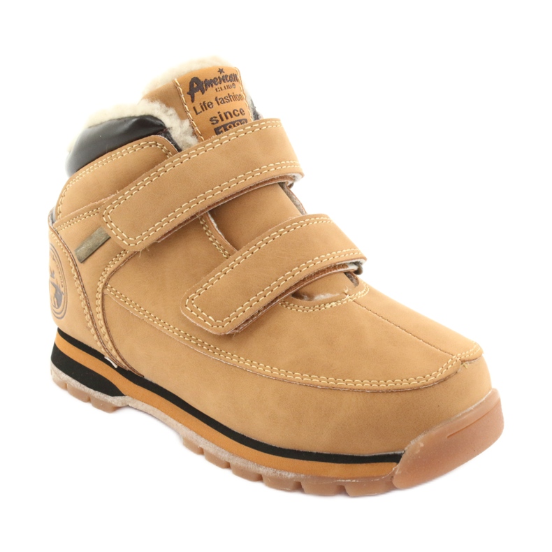 American Club Botas de velcro camelo americano ES marrom multicolorido 1