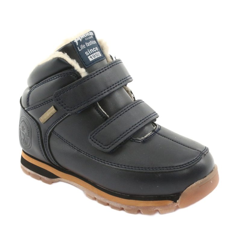 American Club Botas Botas de velcro americano ES42 azul marinho azul-marinho 1