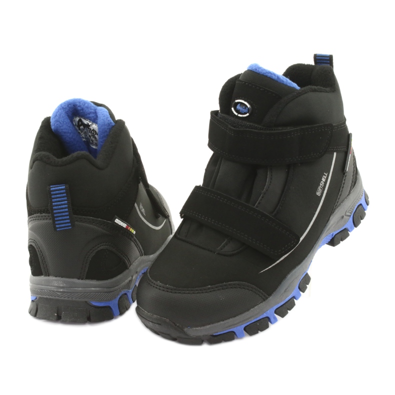 American Club Botas softshell com membrana americana WT64 preto azul 3