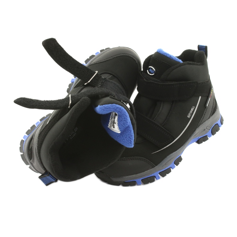 American Club Botas softshell com membrana americana WT64 preto azul 4