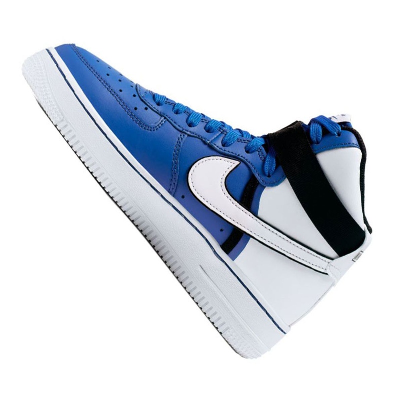 Tênis Nike Air Force 1 High LV8 2 Jr CI2164-400 branco-azul 1 Tênis Nike Air Force 1 High LV8 2 Jr CI2164-400 branco-azul 1