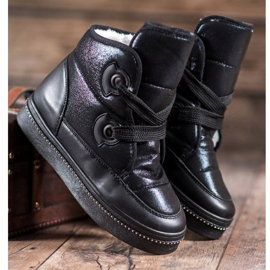 RTX WALK Botas de neve com cristais preto 1 RTX WALK Botas de neve com cristais preto 1