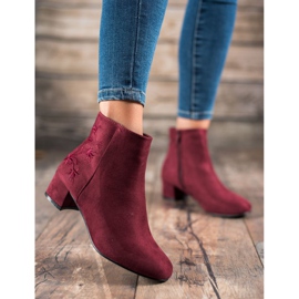 Small Swan Botas com aplicativo vermelho 2