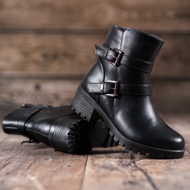 Abloom Trabalhadores de couro ecológico preto 1