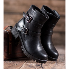 Abloom Trabalhadores de couro ecológico preto 2