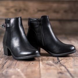 Abloom Botas Com Fivela Decorativa preto 1