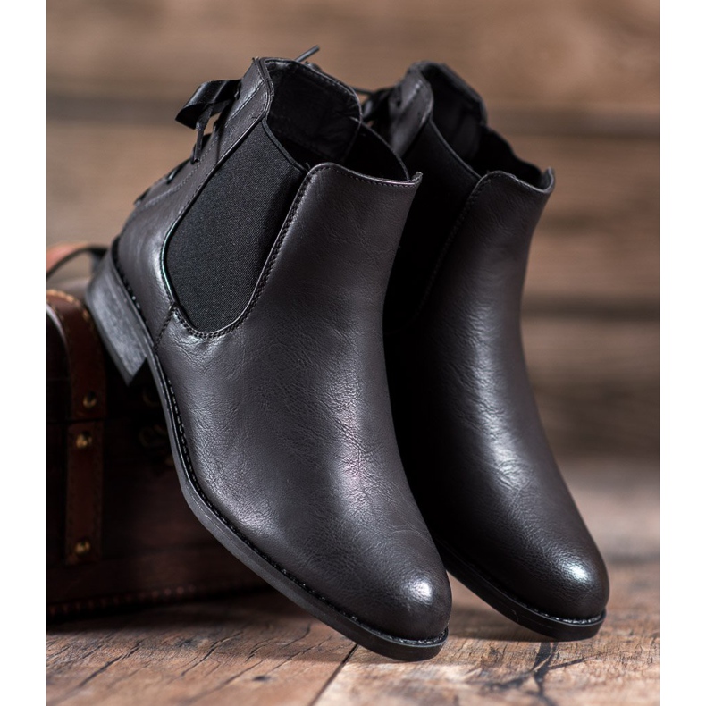 Seastar Chelsea Boots Com Fita preto 1 Seastar Chelsea Boots Com Fita preto 1
