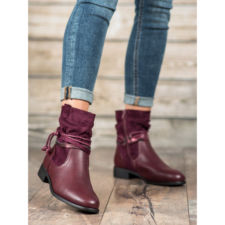 Anesia Paris Botas altas vermelho 1