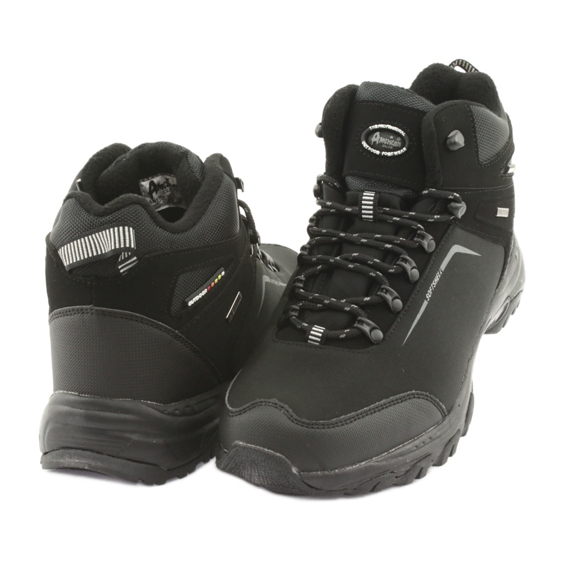 American Club Botas americanas de trekking de inverno com membrana preto 3