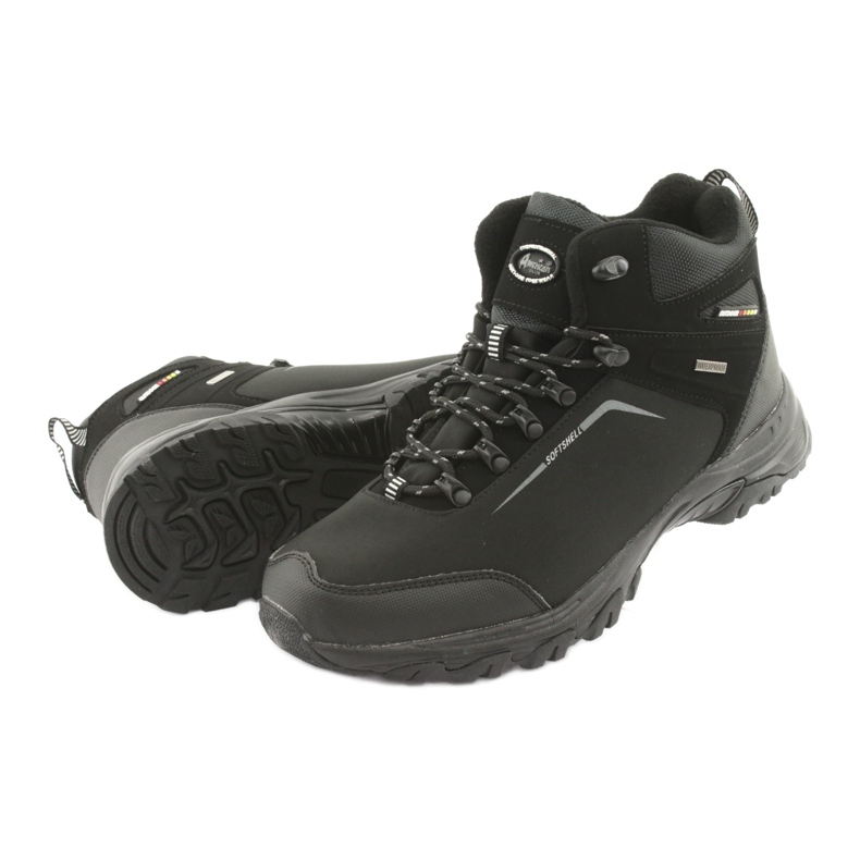 American Club Botas americanas de trekking de inverno com membrana preto 4