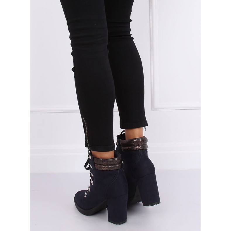 Botas de madeira azul marinho 8992 Azul 1