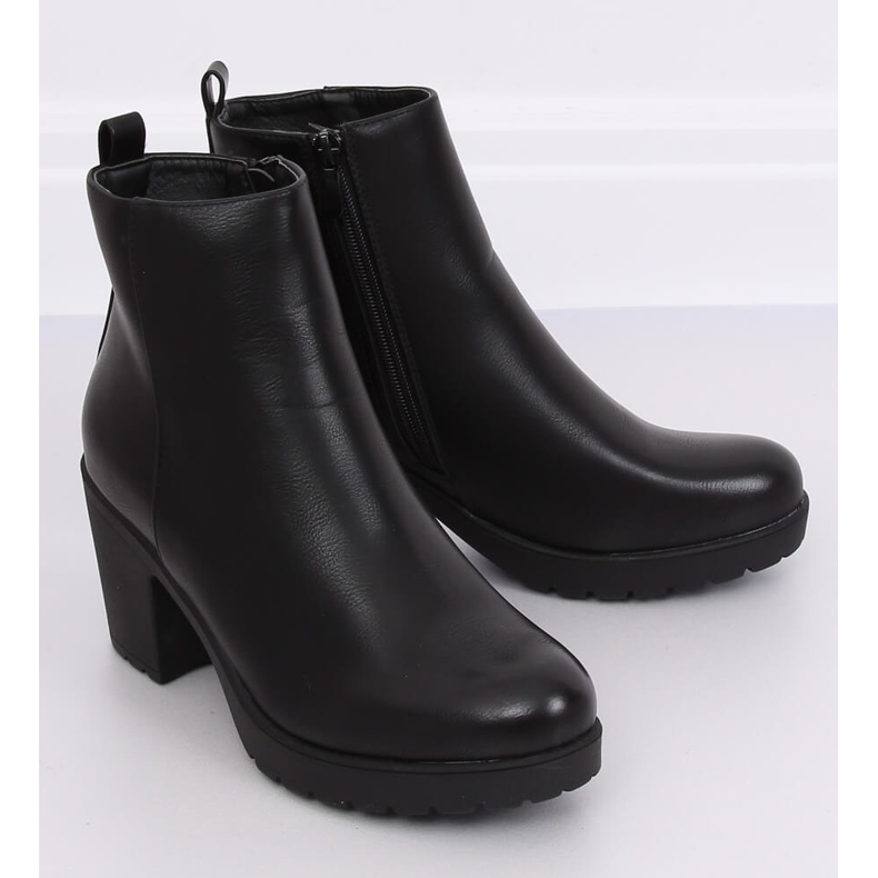 Botas pretas BM172 pretas simples de salto alto preto 1 Botas pretas BM172 pretas simples de salto alto preto 1