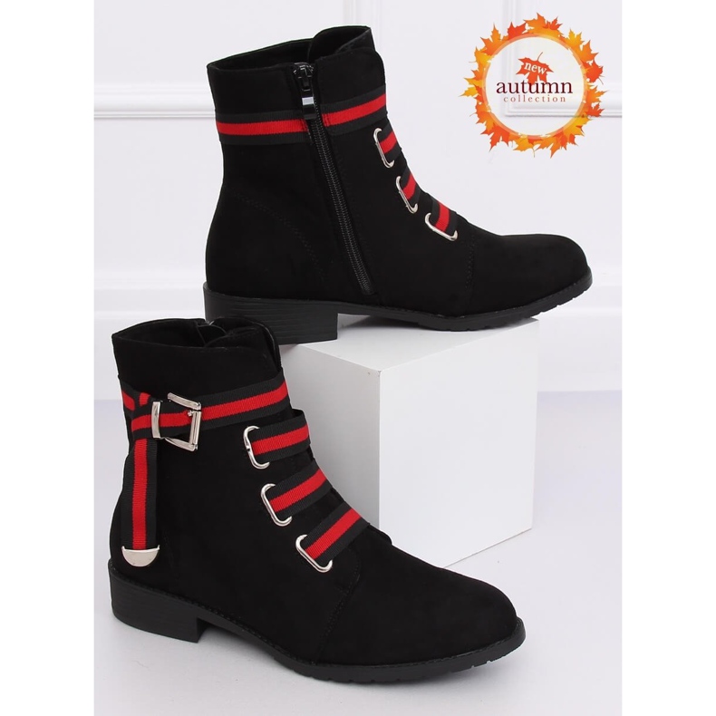 Botas rasas pretas femininas pretas 1706 preto 1