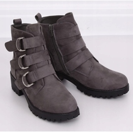 Botas cinza cinza para mulheres Z144 Gray 2