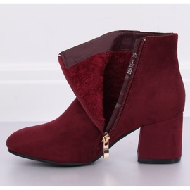 Botas de salto alto Borgonha B8816-1 Wine vermelho 1