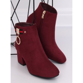 Botas de salto alto Borgonha B8816-1 Wine vermelho 2