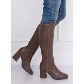 Salto alto clássico bege 5319 Khaki 2 Salto alto clássico bege 5319 Khaki 2