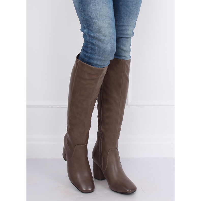 Salto alto clássico bege 5319 Khaki 1