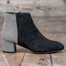 Filippo Botas elegantes em um poste preto cinza 2