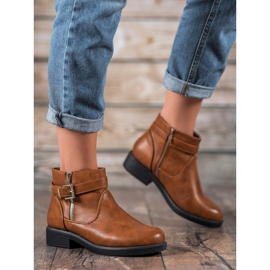 Abloom Botas marrons com couro ecológico castanho 1