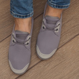 Tênis Lycra 1603 Grey Lace-Up cinza 1