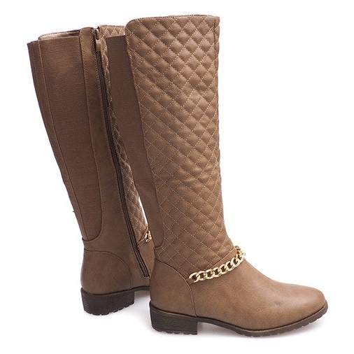 Botas Quilted Quilted 16072 Khaki multicolorido verde 1