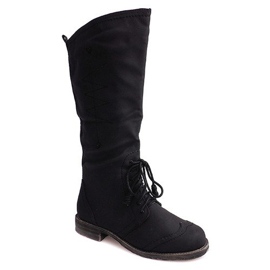 Botas de alto jazz 7-1GN016A pretas preto 1