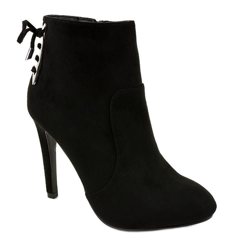 Botins de camurça preta LBS2551 preto 1