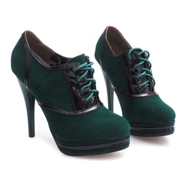 Botas elegantes de salto alto verde KA5513 2 Botas elegantes de salto alto verde KA5513 2