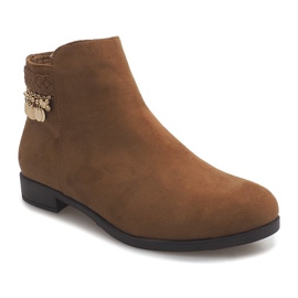 Botas camelo de camurça LL113 marrom 2