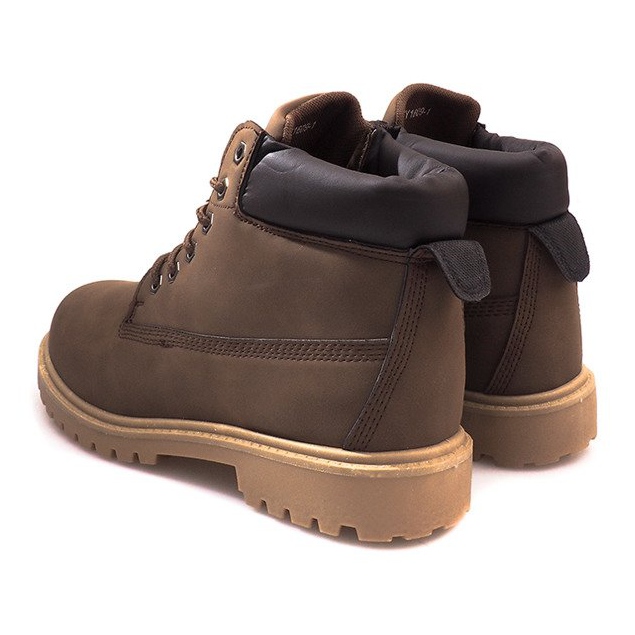 Botas quentes ZY1609-1 marrom 1