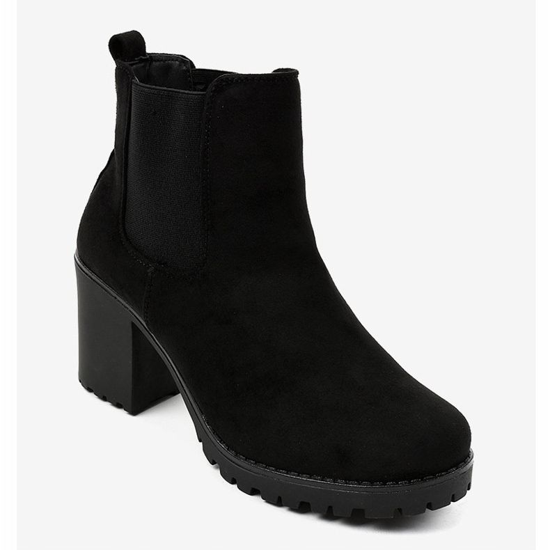 Botas de tornozelo pretas na postagem B3000-KB preto 1