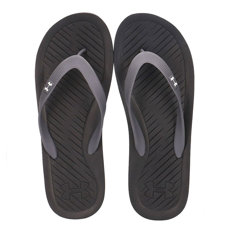 Chinelos Under Armour AtlanticDune M 1252506-004 preto cinza 1