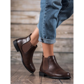 Small Swan Botas clássicas do Chelsea marrom 1