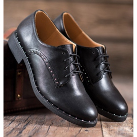 Danic Sapatos Com Zircônia Cúbica preto 1