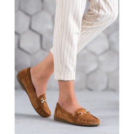 Sixth Sense Mocassins Com Ornamento castanho 2