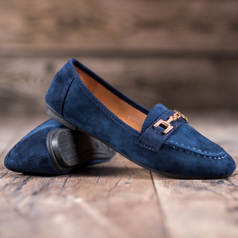 Abloom Senhores de camurça com ornamento azul 1