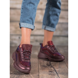 SHELOVET Calçados Esportivos Brilhantes vermelho 1