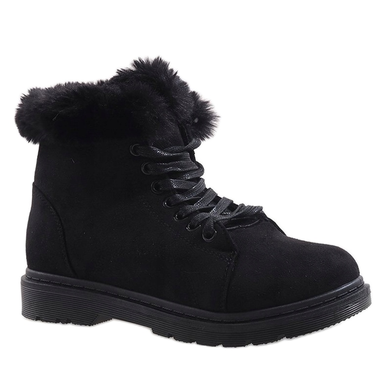Botas com isolamento de camurça preta SJ1819-1 preto 1 Botas com isolamento de camurça preta SJ1819-1 preto 1