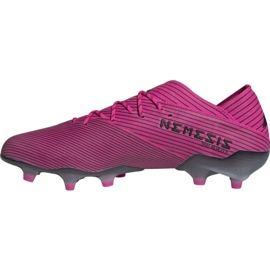 Chuteiras Adidas Nemeziz 19.1 Fg M F34407 rosa rosa 1