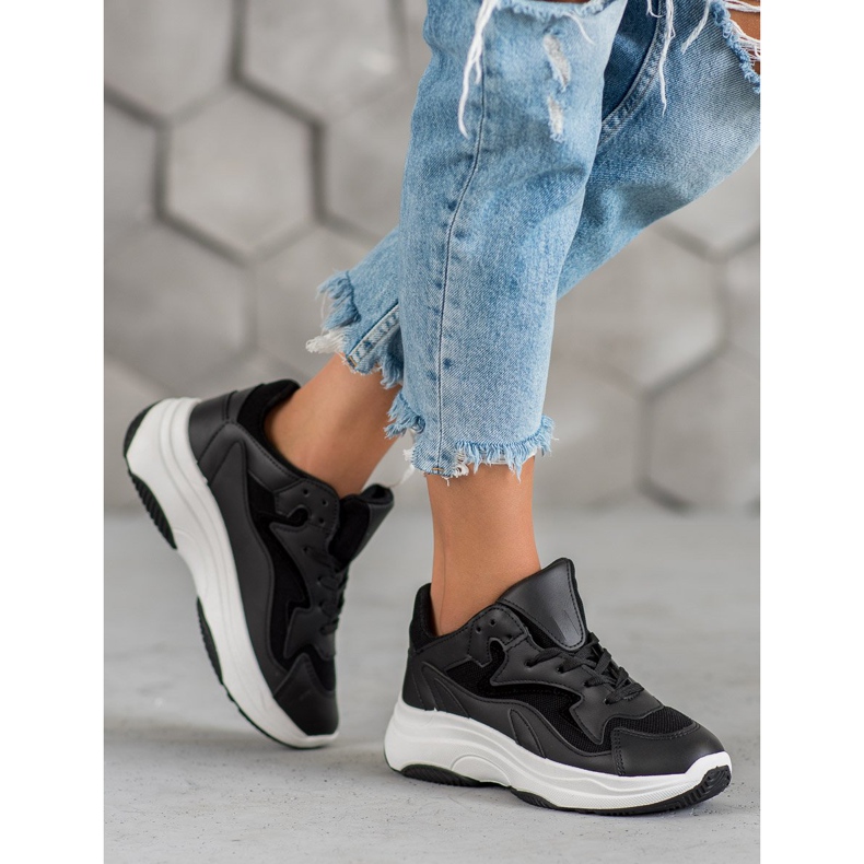 SHELOVET Tênis esportivos preto 1