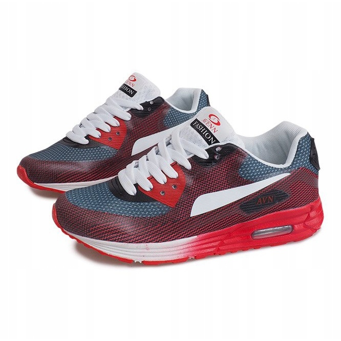 Tênis esportivos B49-6 vermelho multicolorido 1