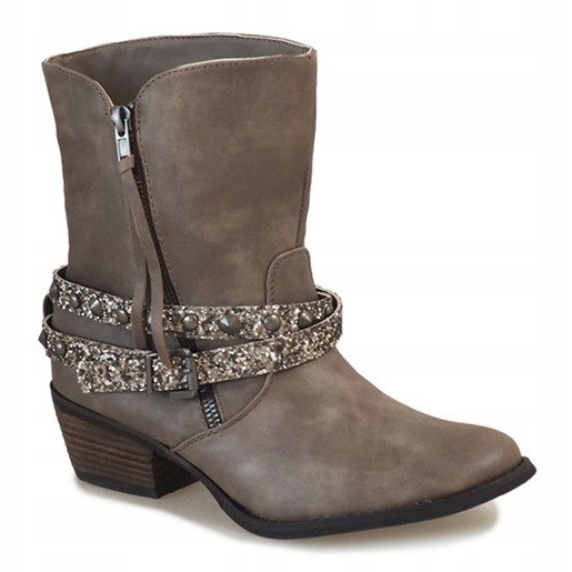 Botas de cowboy bege NRW1745-277 cinza 1