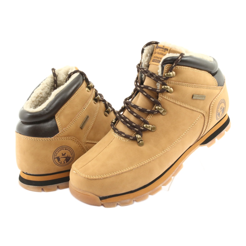 American Club Botas de amarrar camelo ES39 marrom multicolorido 3