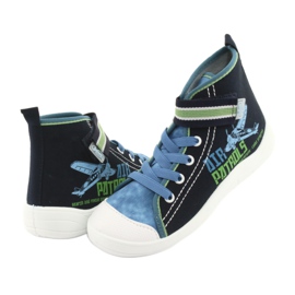 Calçados infantis Befado 268Y066 azul marinho azul verde 3