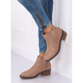 Botas Bege Chelsea para mulheres 8B978 Khaki 2