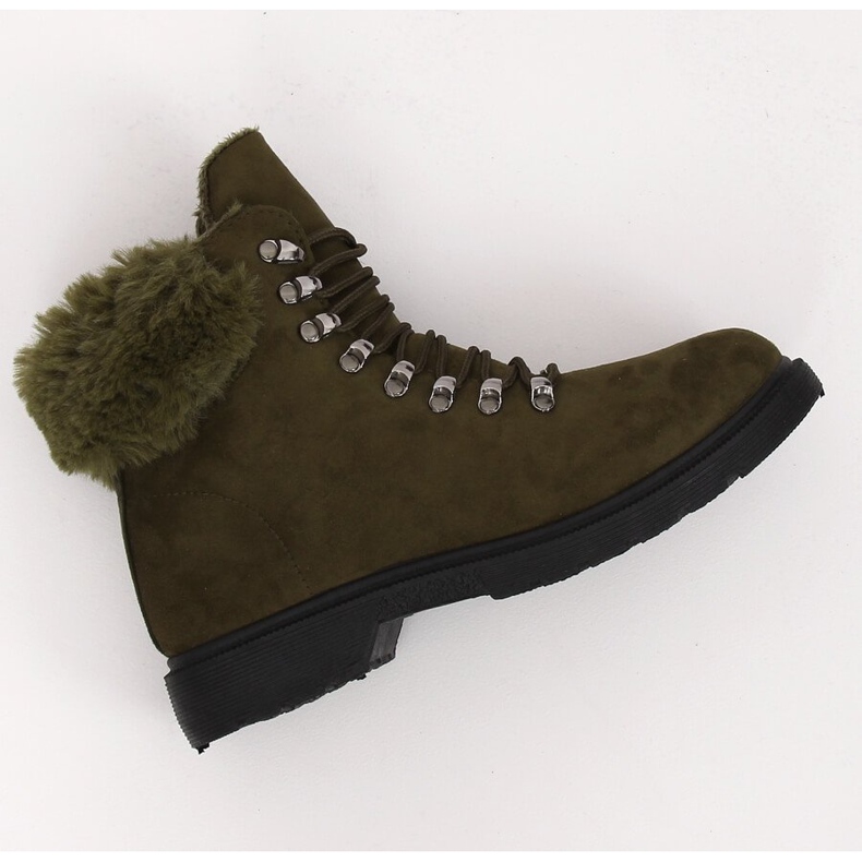 Sapatos de caminhada femininos verdes Y260-9 Green 1