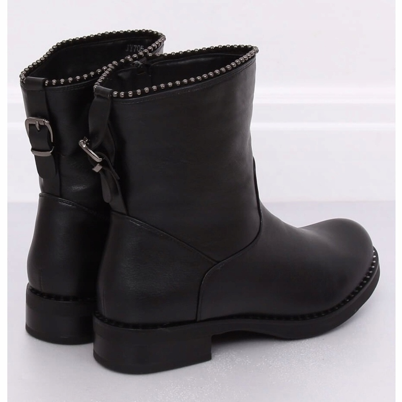 Botas militares pretas JY705 pretas preto 1
