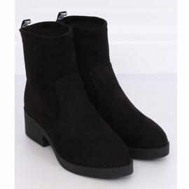 Botas pretas de salto baixo W868 pretas preto 2
